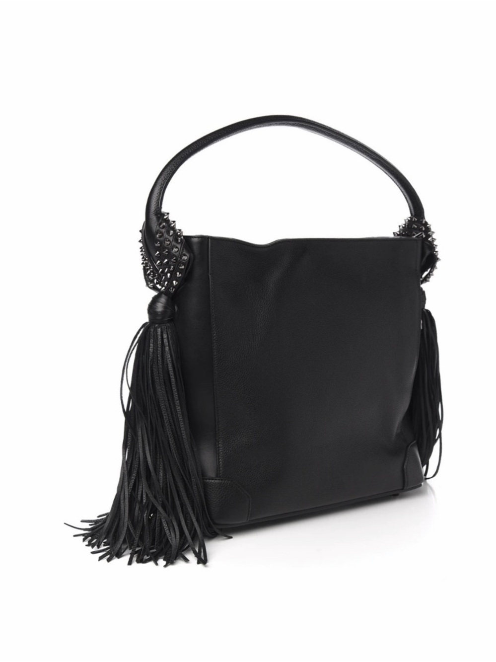 Eloise Hobo Calf Empire/Calf P/Fringes by Christian Louboutin